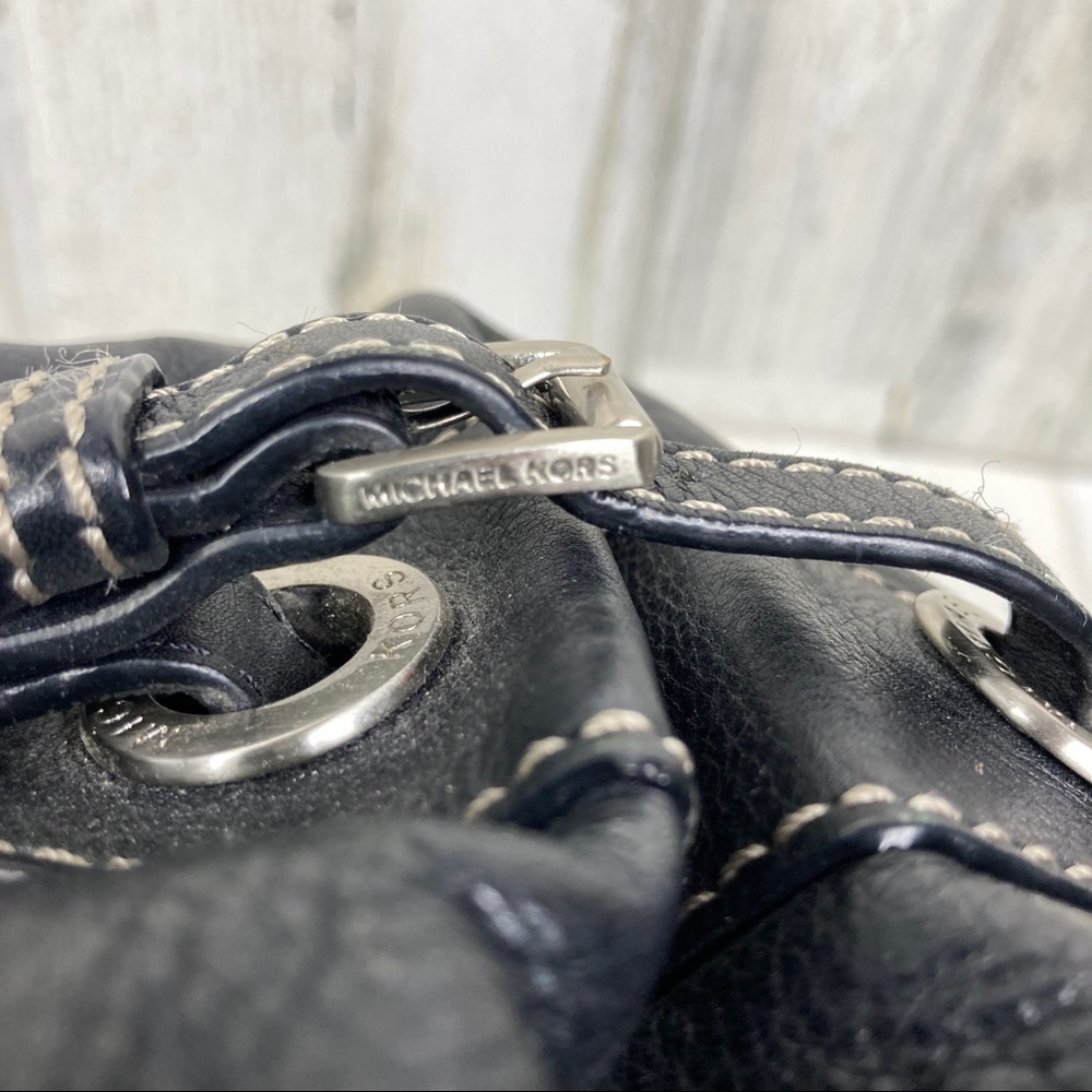 Michael Kors large black pebbled leather satchel - Picture 4 of 14